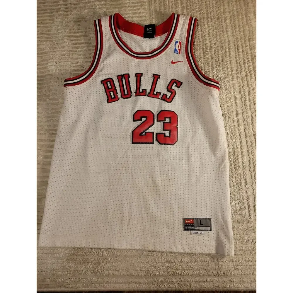 Nike Michael Jordan Chicago Bulls Jersey Youth Large NBA Basketball Boys Kids